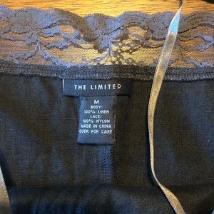 The Limited Linen and Lace Top. Medium. EUC